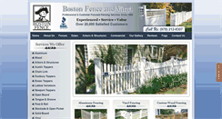 Desktop Screenshot of bostonfenceandvinyl.com